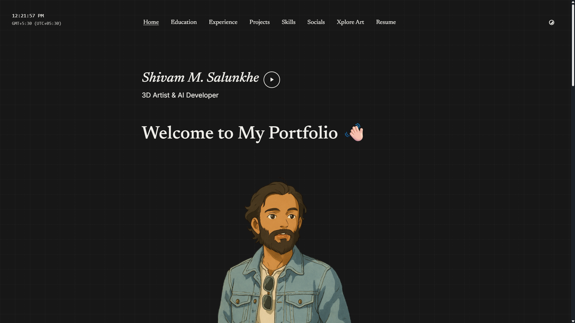 Shivam M. Salunkhe Portfolio Preview